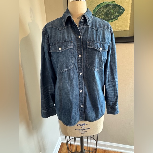 Alexa Chung for Madewell denim western shirt - S - Picture 4 of 9